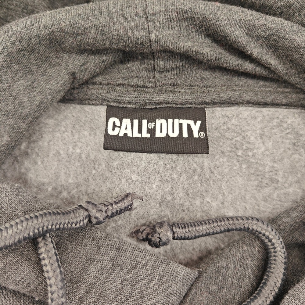 Call of Duty Skull Graphic Hoodie Dark Grey Men's Size M Gaming‎ Apparel - Picture 3 of 12